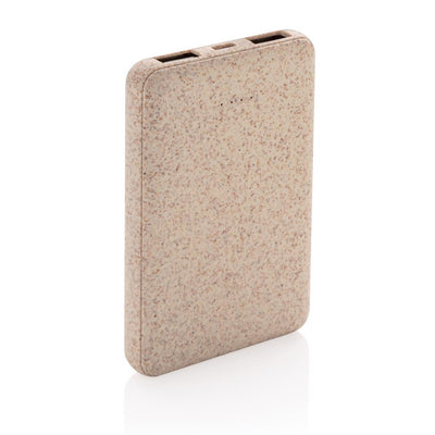 Taskuvaravirtalähde 5 000 mAh vehnän oljista