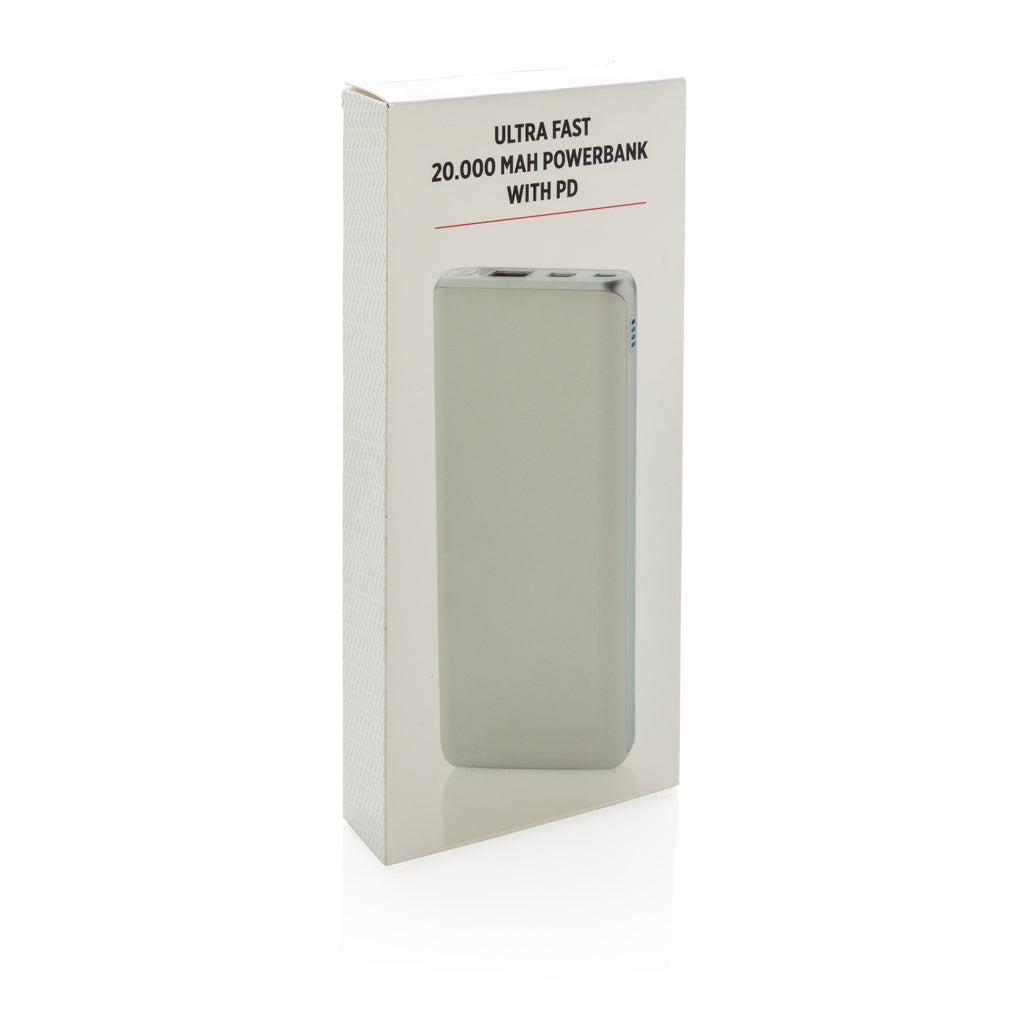 Huippunopea 20 000 mAh_n varavirtalähde, PD-6