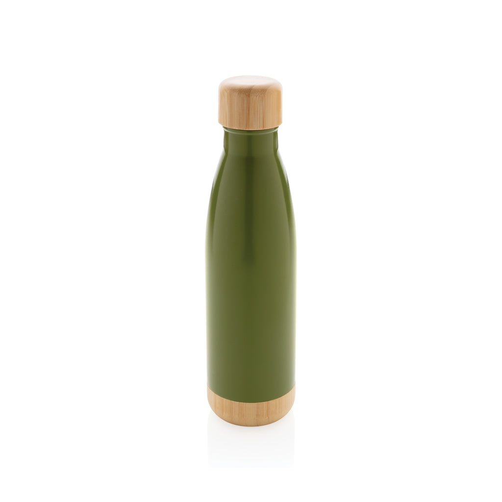 Pullo bambukannella ja -pohjalla ruostumattomasta teräksestä-30