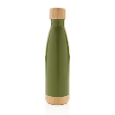 Pullo bambukannella ja -pohjalla ruostumattomasta teräksestä-31