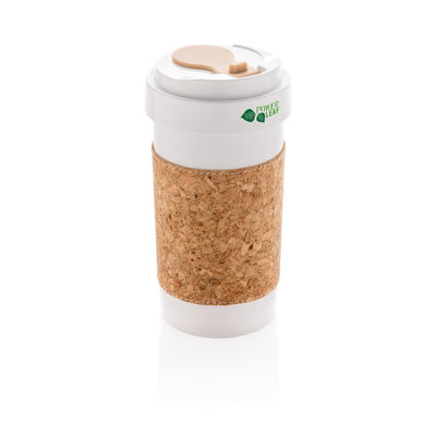 ECO PLA 400 ml_n muki, jossa korkkivyöte