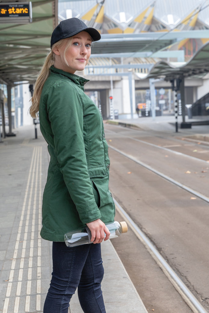 Impact 6-paneelinen lippalakki kierrätetystä puuvillasta-8