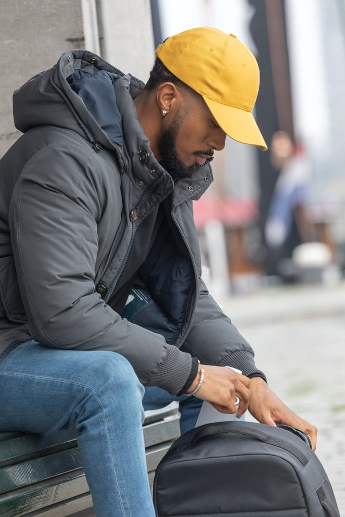 Impact 6-paneelinen lippalakki kierrätetystä puuvillasta-53