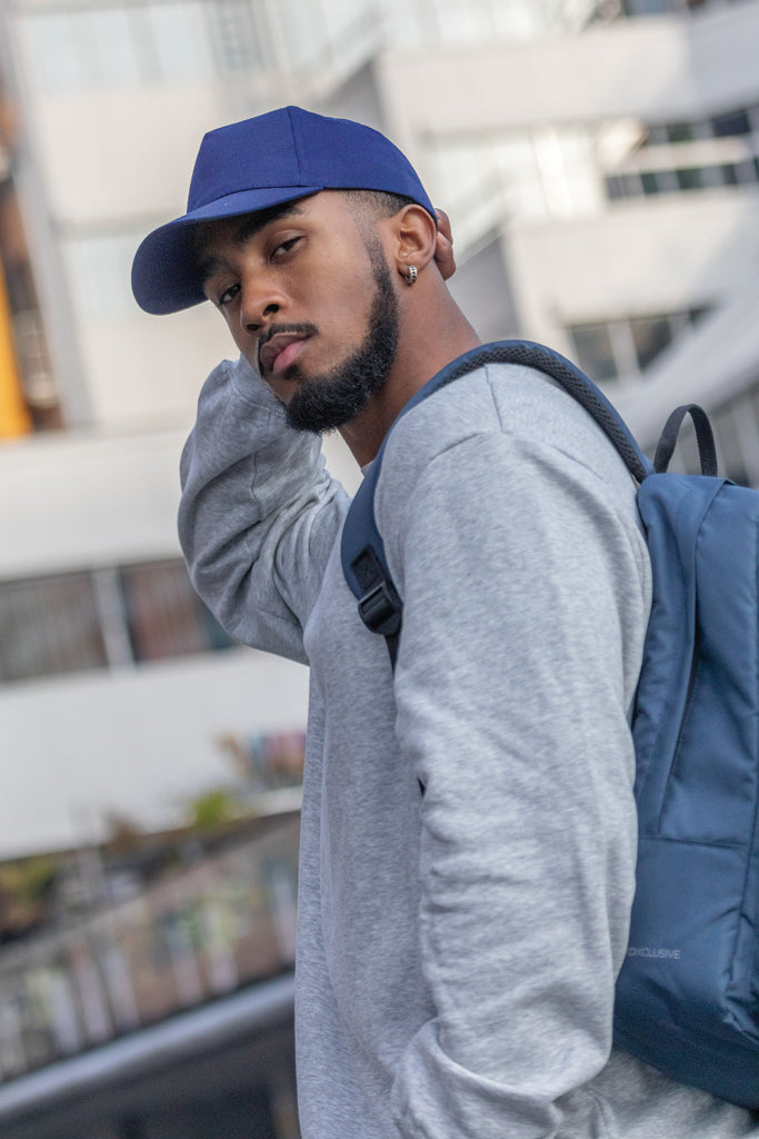 Impact 5-paneelinen lippalakki kierrätetystä puuvillasta-43