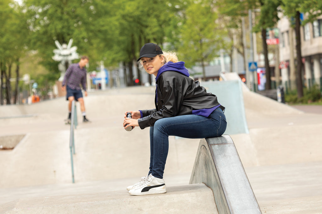 Impact AWARE™ lippalakki 5 paneelilla harjatusta puuvillasta-9