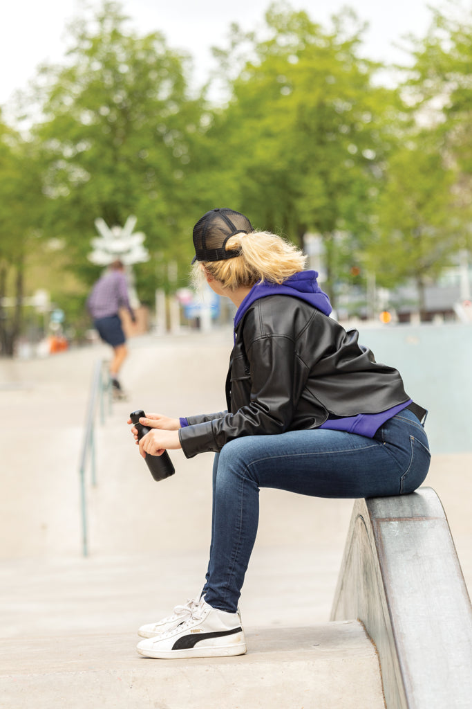 Impact AWARE™ lippalakki 5 paneelilla harjatusta puuvillasta-10