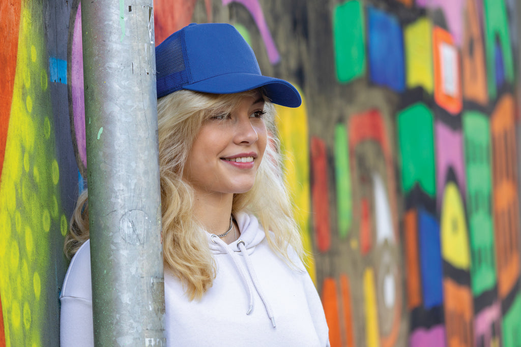 Impact AWARE™ lippalakki 5 paneelilla harjatusta puuvillasta-40