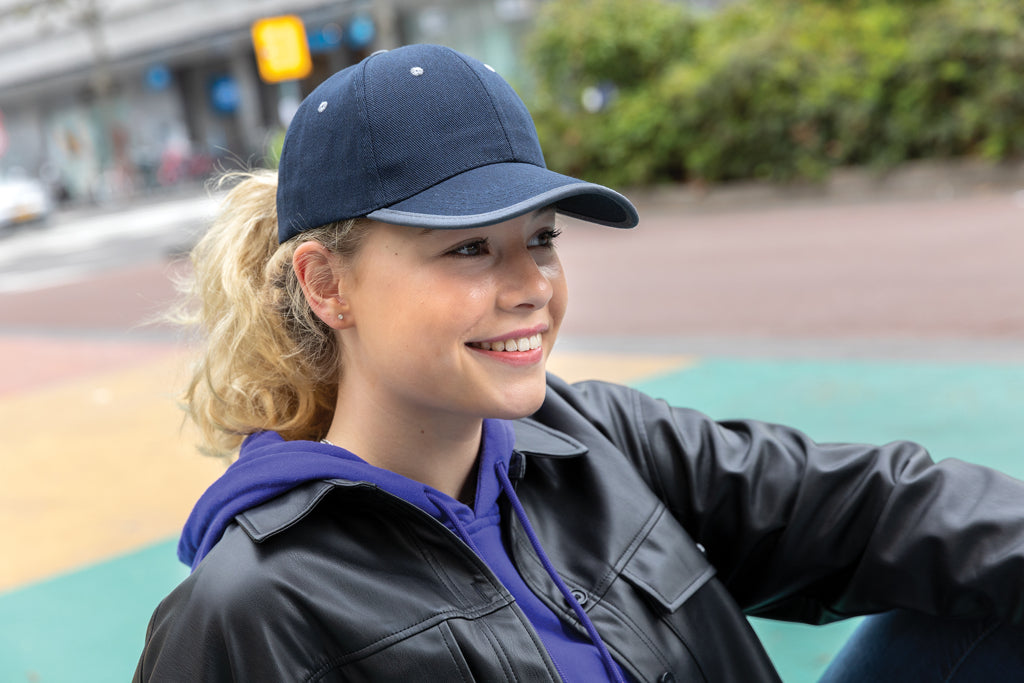 Impact AWARE™ lippalakki 6 paneelilla harjatusta puuvillasta-54