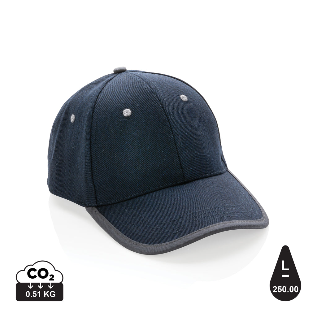 Impact AWARE™ lippalakki 6 paneelilla harjatusta puuvillasta-44