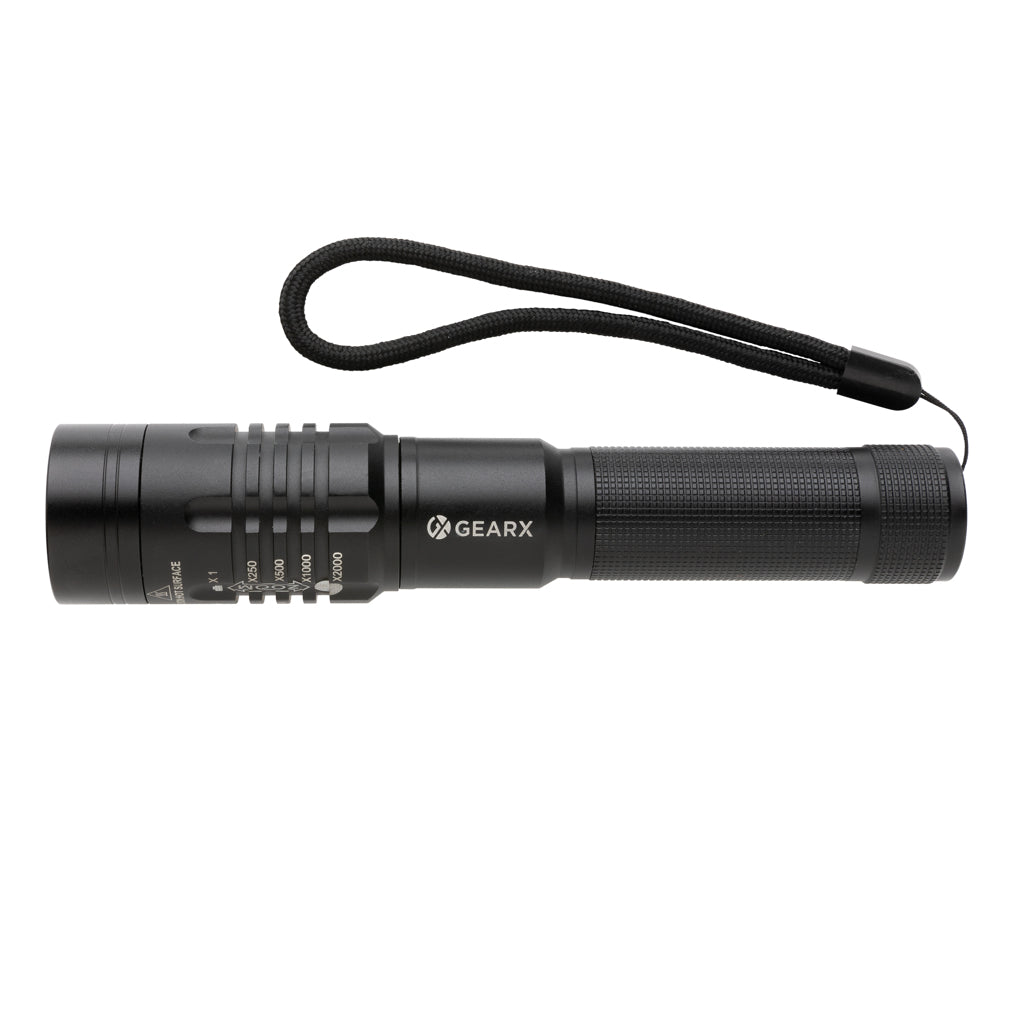 Gear X USB uudelleenladattava taskulamppu-2