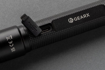 Gear X USB-uudelleenladattava taskulamppu-7