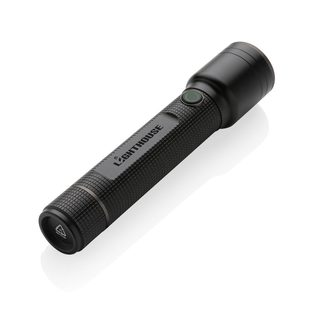 Gear X iso USB-uudelleenladattava taskulamppu-8