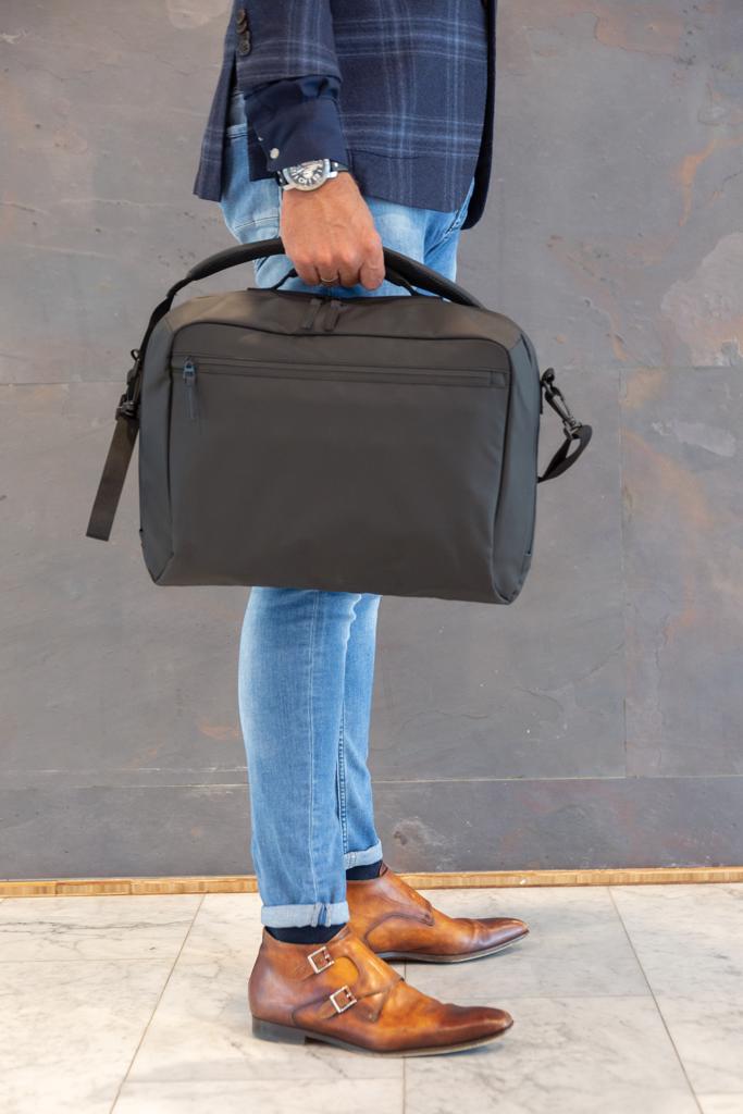 Musta PVC-vapaa Fashion-laptoplaukku 15,6"