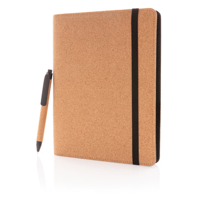 Deluxe korkki portfolio A5 kynällä-3