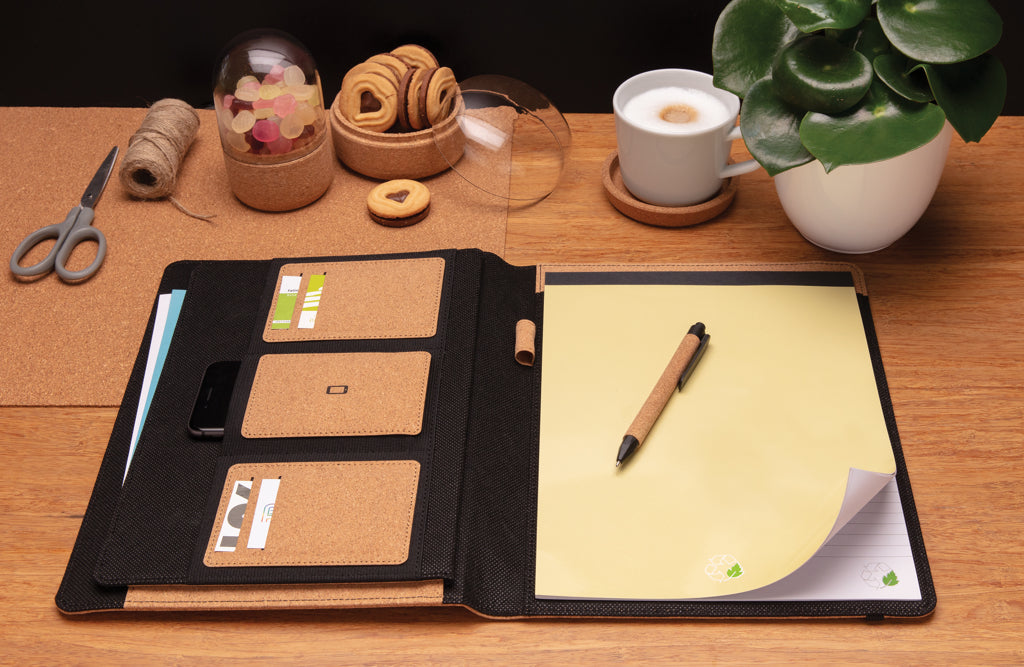 Deluxe korkki portfolio A4 kynällä-9
