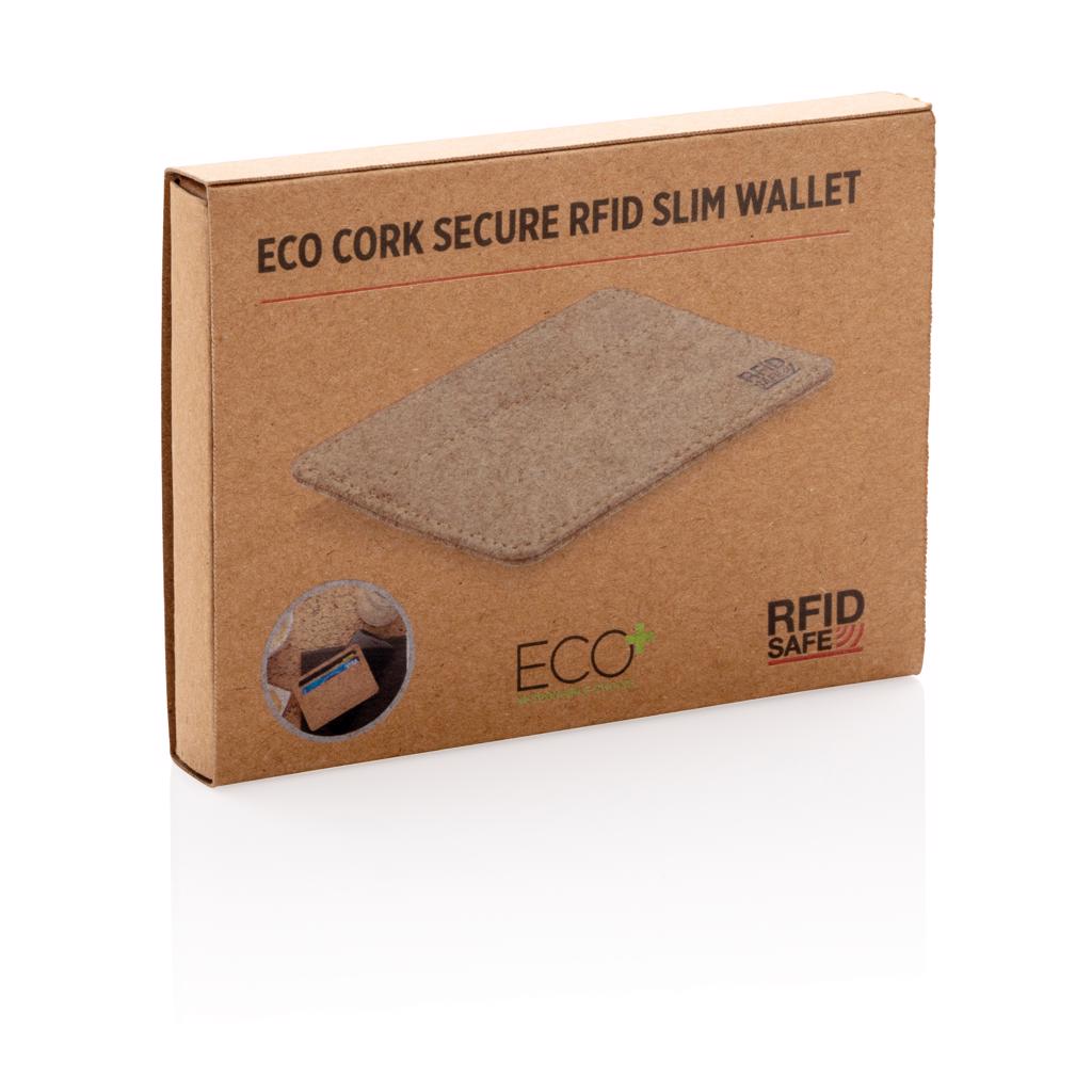 ECO-korkkisuojattu kapea RFID-lompakko