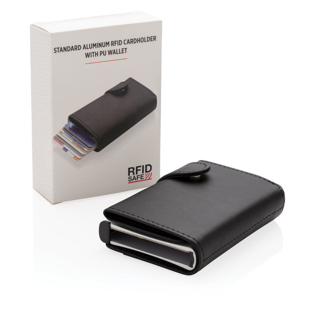 Alumiininen RFID-korttitasku ja PU-lompakko-7