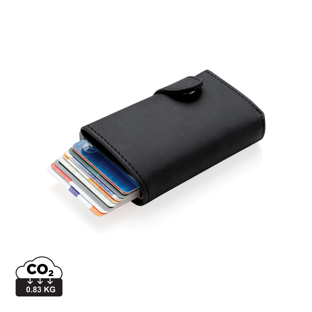 Alumiininen RFID-korttitasku ja PU-lompakko-0