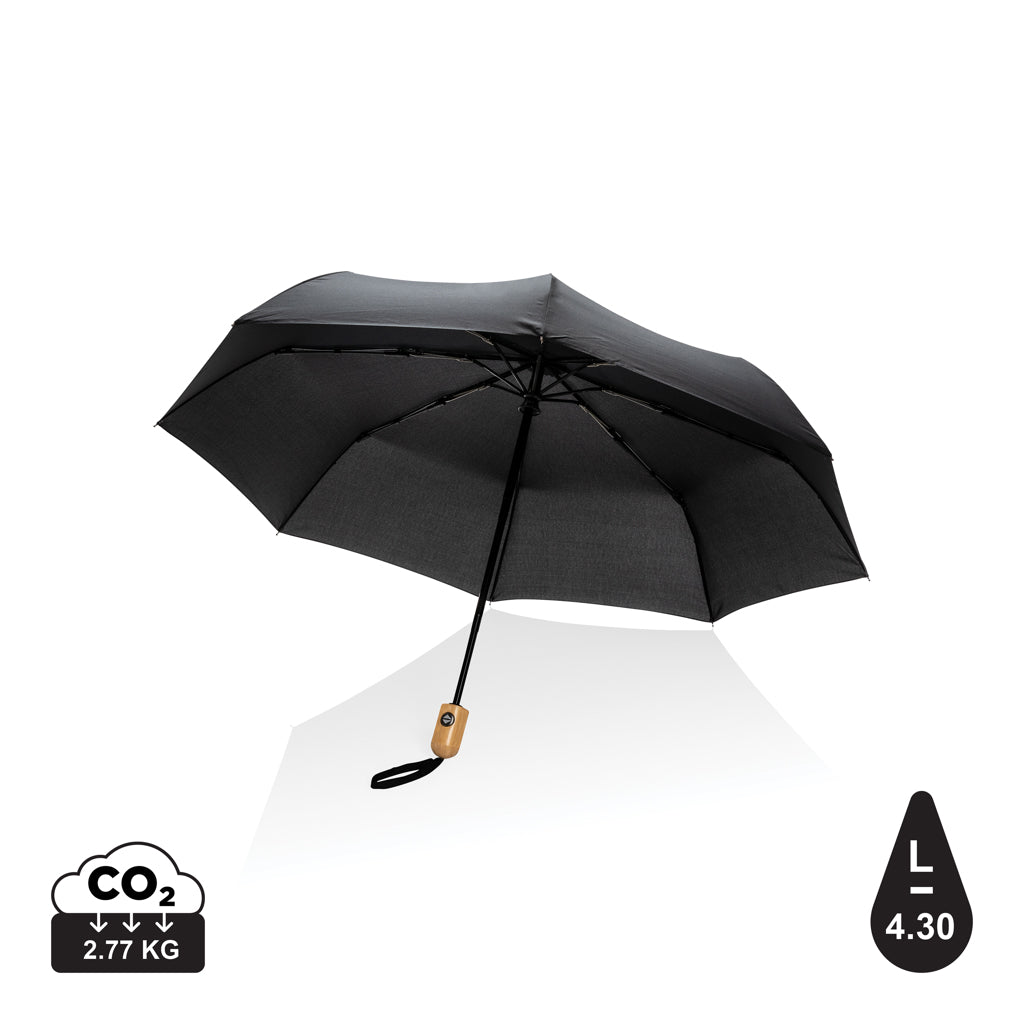 21" Impact AWARE™ RPET 190T auto open/close bambusateenvarjo-0