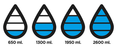 Aqua nesteytystä seuraava vesipullo