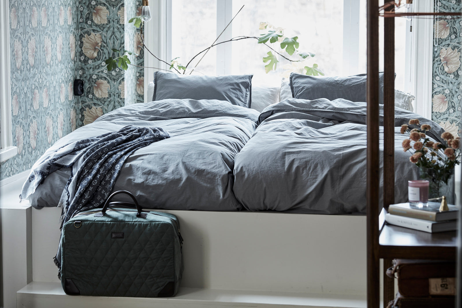 Pussilakanasetti Millbrook Harmaa